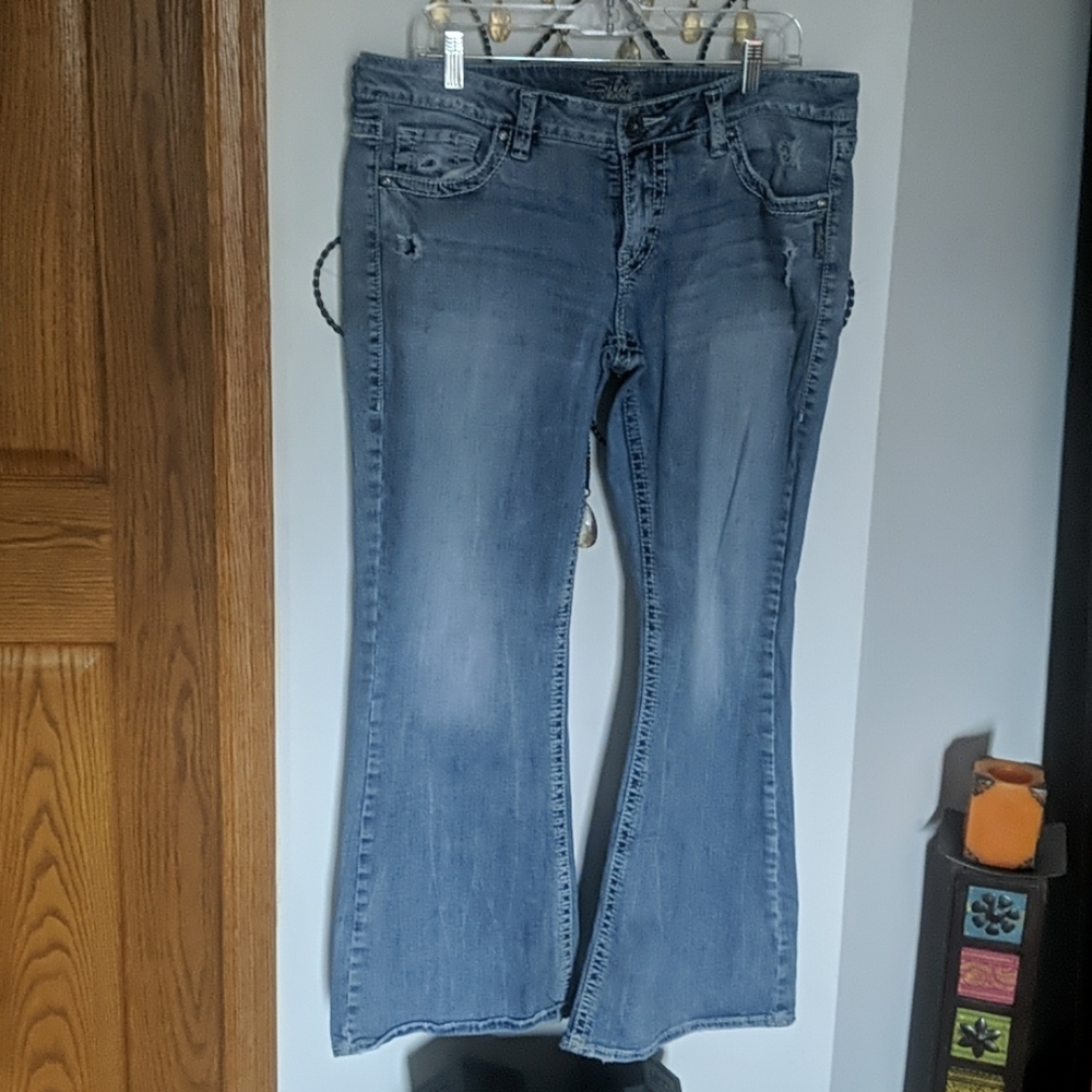 Silver Bootcut Jeans (34x31)